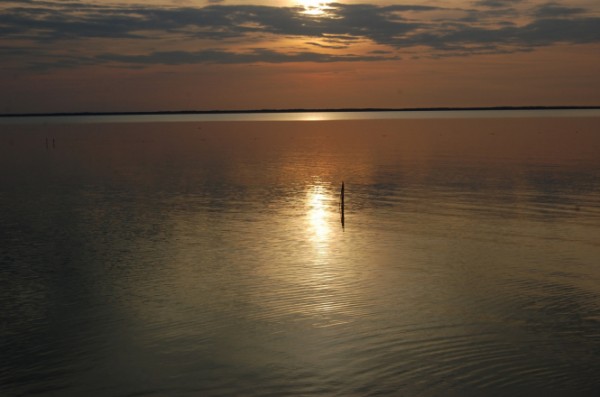 Работы на Балтийском море с резиновой лодки. Калининградская область 