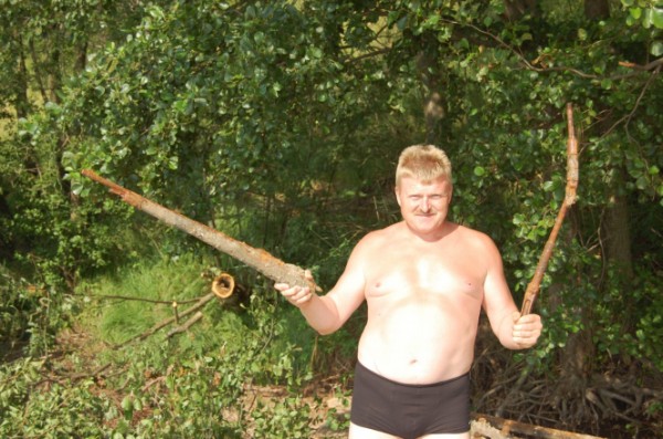 Работы на Балтийском море с резиновой лодки. Калининградская область